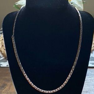 Silver plated necklace